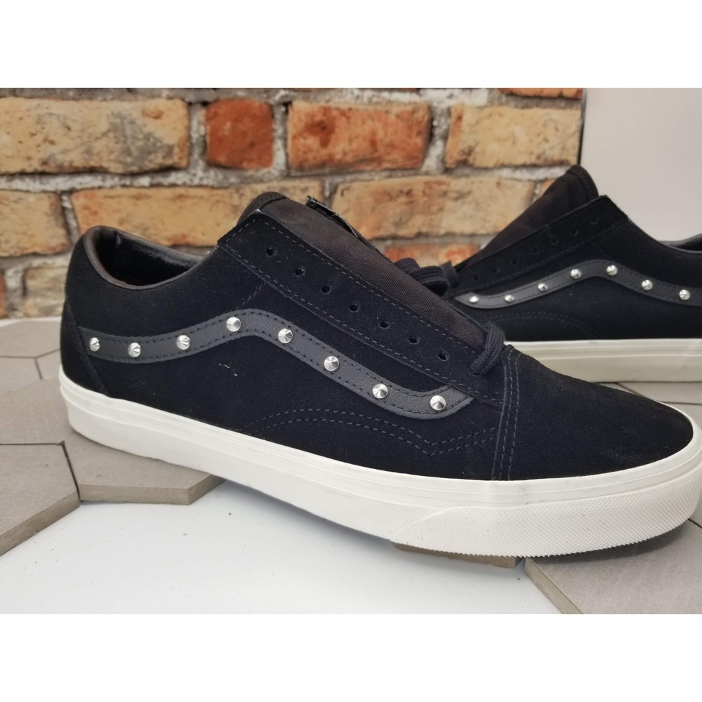 Vans Old Skool Spikes Black Studded Suede Punk Rock Goth Skate Mens 8.5 Women 10